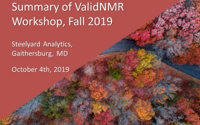 Summary of ValidNMR Workshop, Fall 2019
